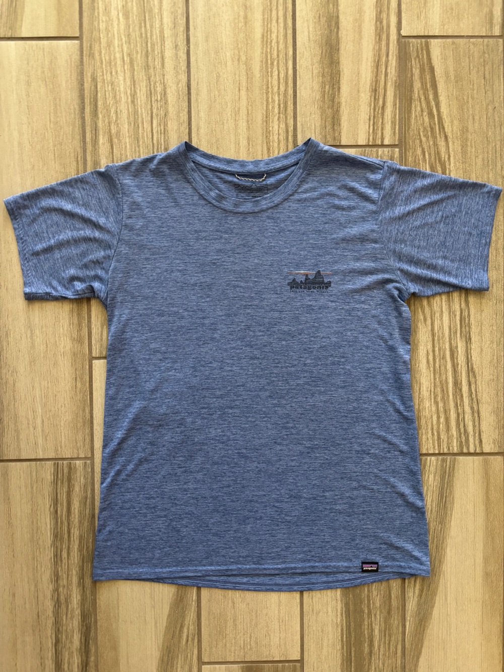 Patagonia Heather Blue Short Sleeve Crew Tee